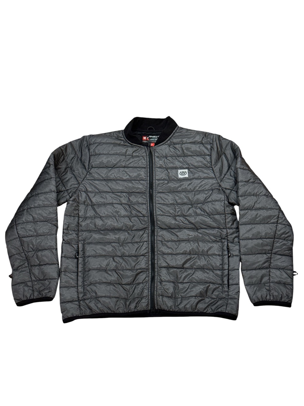 Mens 686 Charcoal Grey Bomber Puffer Layering System M